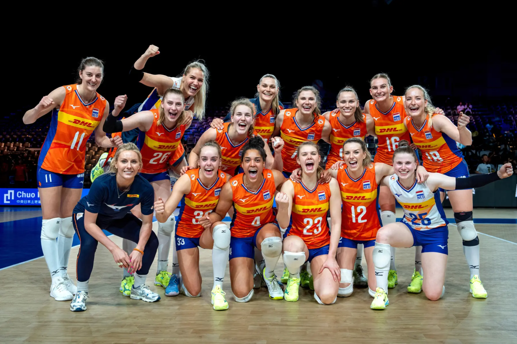 Teamfoto TeamNL Volleybaldames